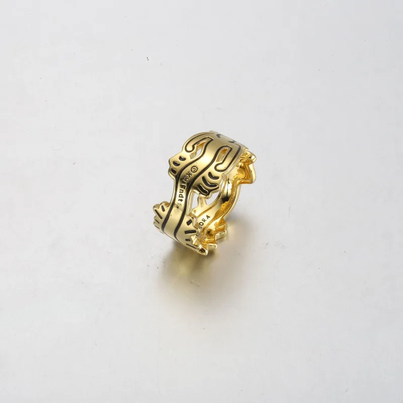 (zdjęcie do) Keith Haring™ x Pandora Falisty otwarty pierścień - 162226C01 - Wyświetl 3