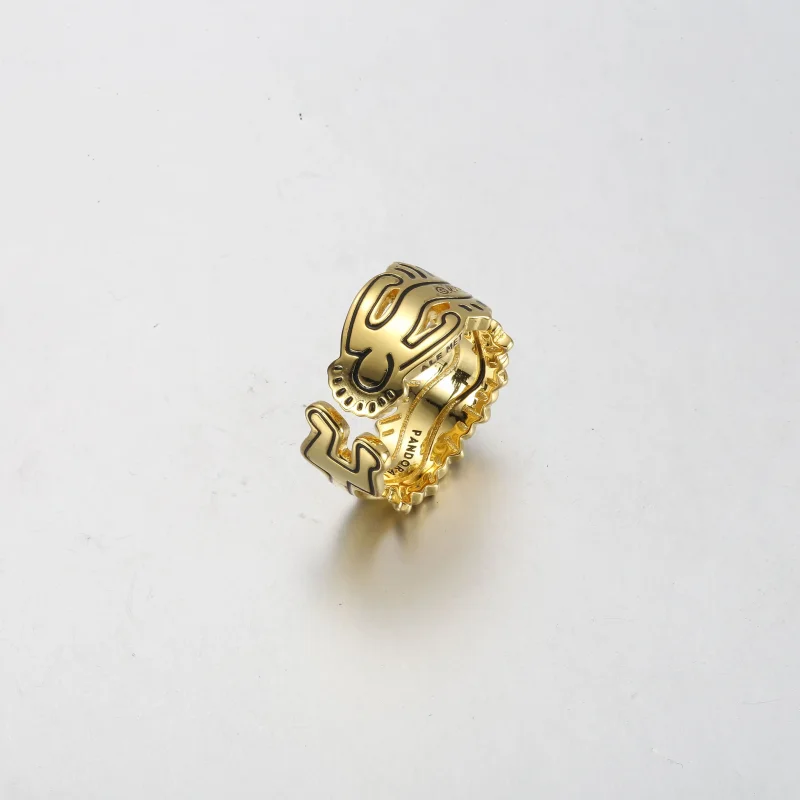 (zdjęcie do) Keith Haring™ x Pandora Falisty otwarty pierścień - 162226C01 - Wyświetl 4