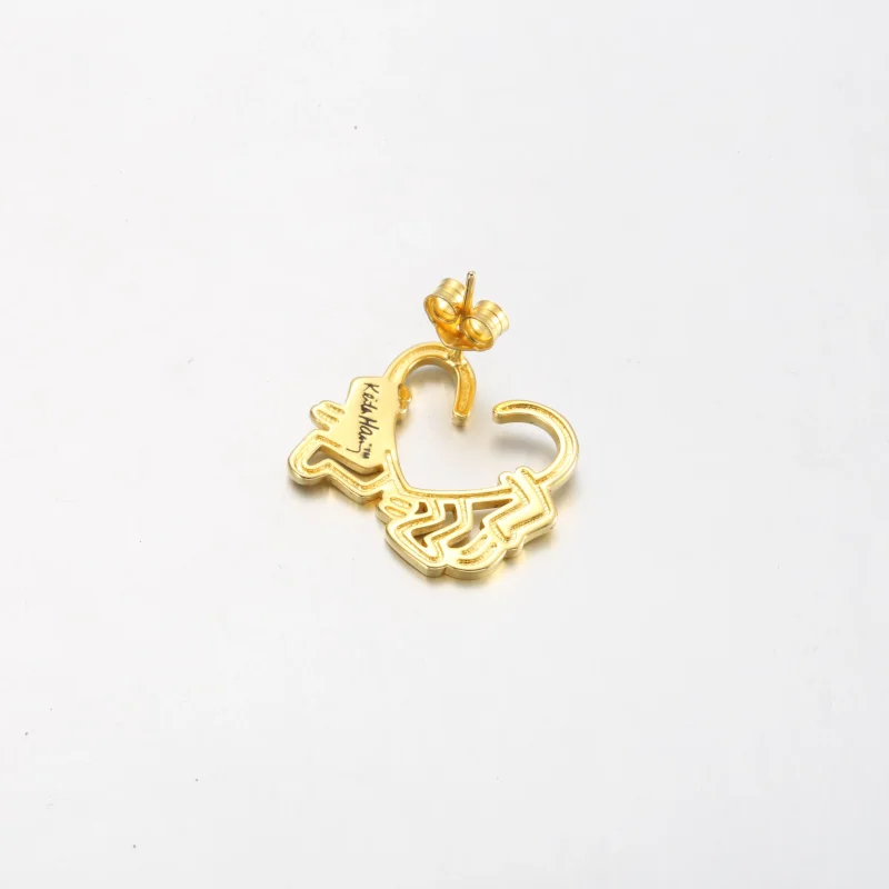(zdjęcie do) Kolczyki Keith Haring™ x Pandora Walking Heart - 262221C01 - Wyświetl 4