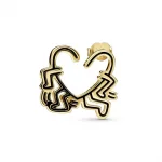 Kolczyki Keith Haring™ x Pandora Walking Heart - 262221C01
