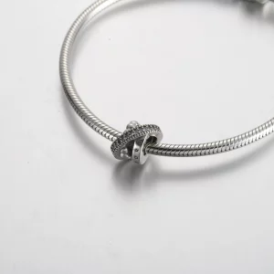 Logo Pandora, zawieszka Pavé i koraliki - 792317C01