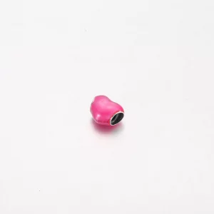 Metaliczna zawieszka w kształcie różowego serca Pandora - 799291C03
