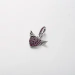 Naszyjnik Pandora Pavé w kształcie serca i skrzydeł anioła - 398505C01
