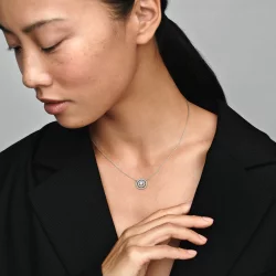 Naszyjnik Pandora Sparkling Double Halo Collier - 399414C01-45