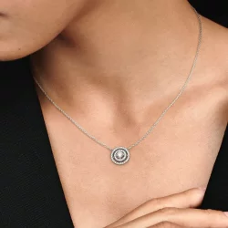 Naszyjnik Pandora Sparkling Double Halo Collier - 399414C01-45