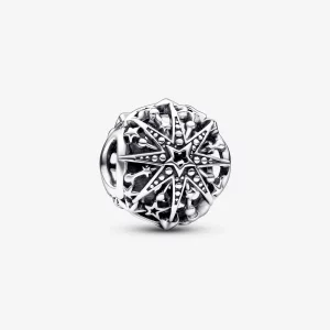 Niebiańska zawieszka w kształcie płatka śniegu Pandora - 792360C00