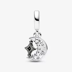Pandora Błyszczący półksiężyc i obrotowa zawieszka w kształcie gwiazdy - 792781C01