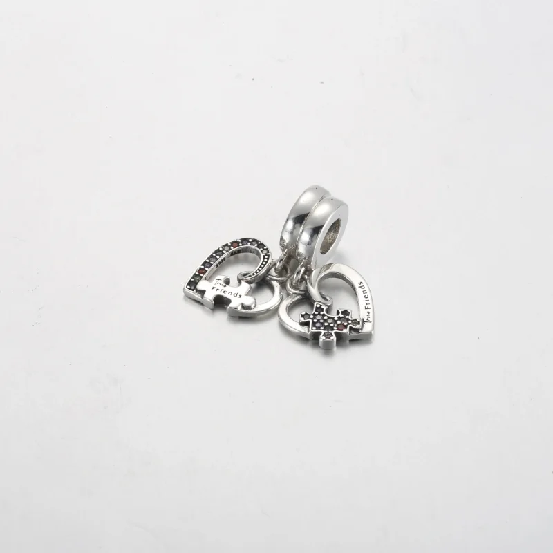 (zdjęcie do) Pandora Puzzle Kawałek Serca Rozdzielana zawieszka Przyjaźń - 792239C01 - Wyświetl 2