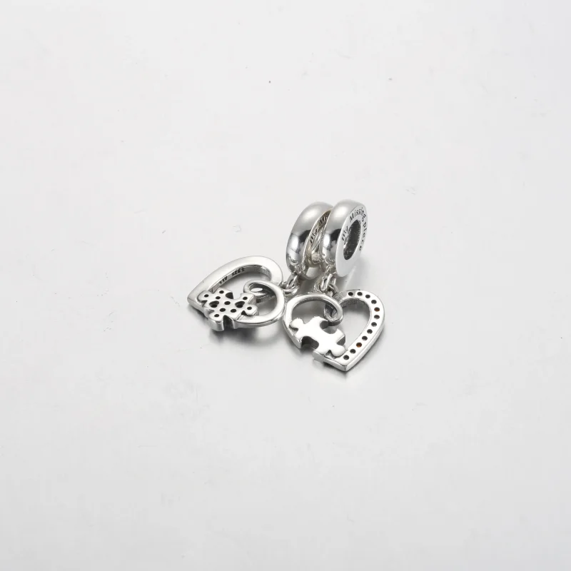(zdjęcie do) Pandora Puzzle Kawałek Serca Rozdzielana zawieszka Przyjaźń - 792239C01 - Wyświetl 3