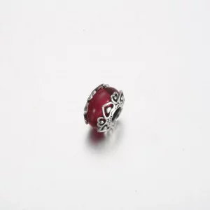 Pandora Ujawnij swoją miłość Różowa zawieszka ze szkła Murano - 791159C00
