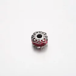 Pandora Ujawnij swoją miłość Różowa zawieszka ze szkła Murano - 791159C00