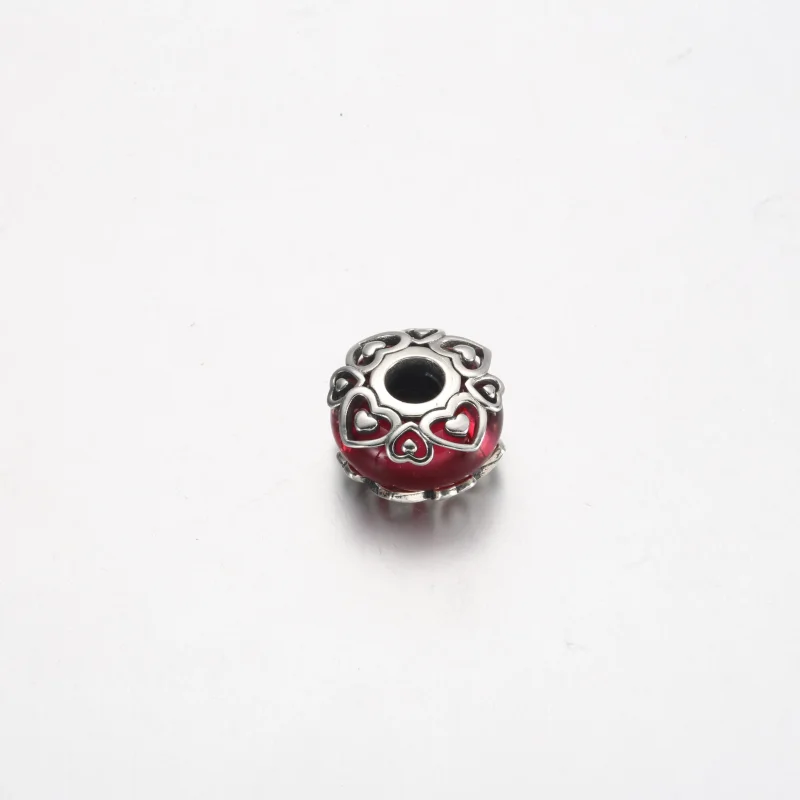 (zdjęcie do) Pandora Ujawnij swoją miłość Różowa zawieszka ze szkła Murano - 791159C00 - Wyświetl 3