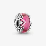 Pandora Ujawnij swoją miłość Różowa zawieszka ze szkła Murano - 791159C00