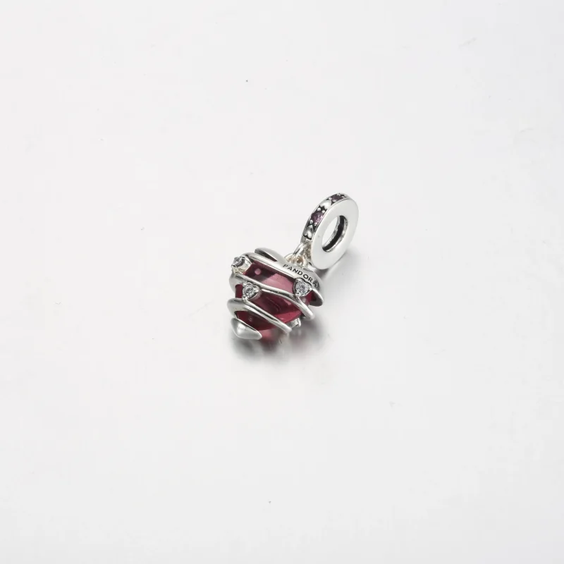 (zdjęcie do) Pandora Wisząca spiralna zawieszka w kształcie serca miłosnego - 791131C01 - Wyświetl 3