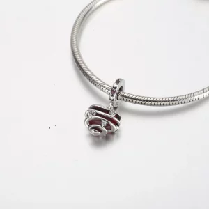 Pandora Wisząca spiralna zawieszka w kształcie serca miłosnego - 791131C01