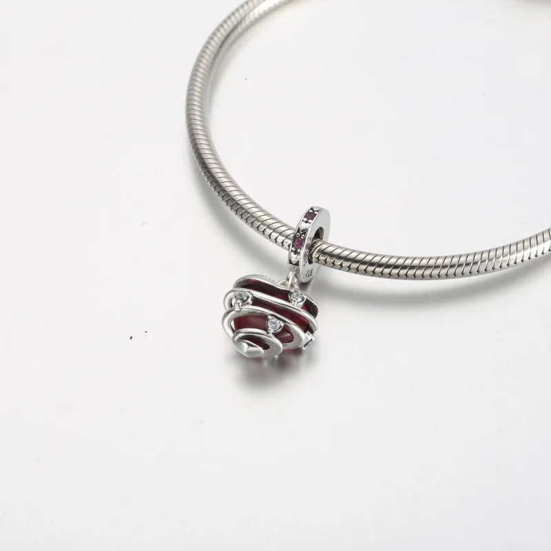 (zdjęcie do) Pandora Wisząca spiralna zawieszka w kształcie serca miłosnego - 791131C01 - Wyświetl 4