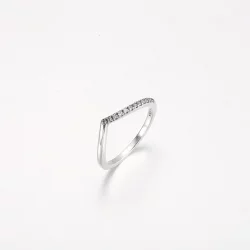 Półbłyszczący pierścionek Pandora Timeless Wish - 192394C01