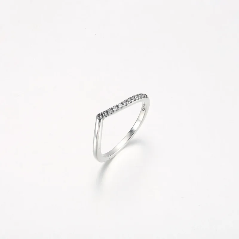 (zdjęcie do) Półbłyszczący pierścionek Pandora Timeless Wish - 192394C01 - Wyświetl 2