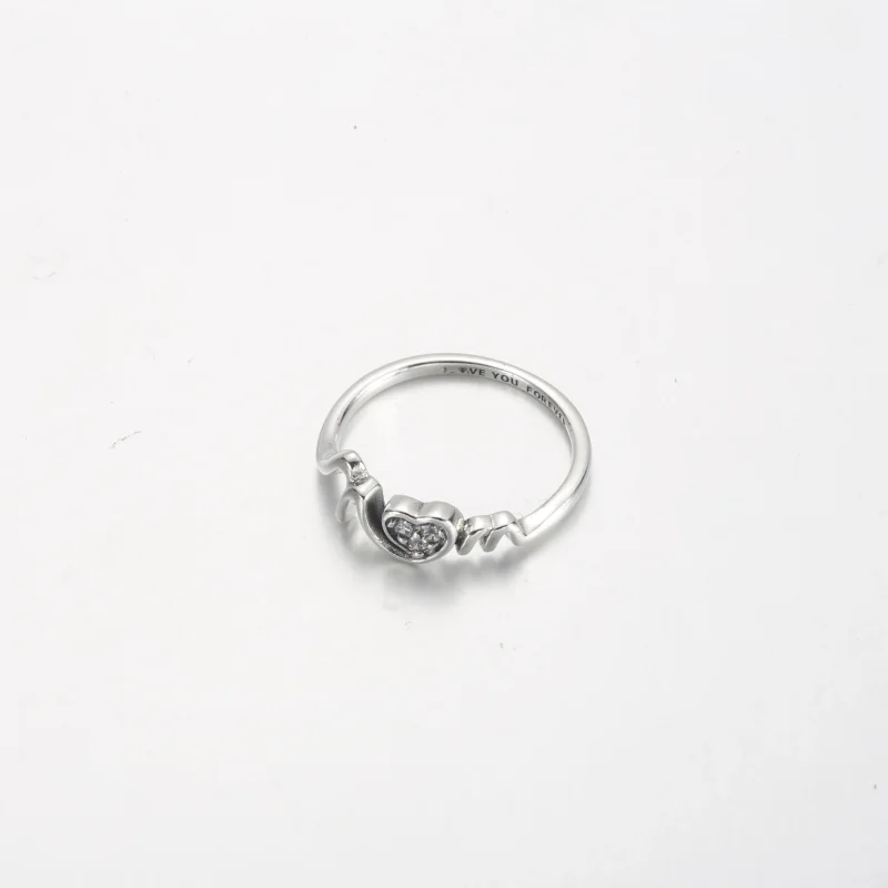 (zdjęcie do) Pierścionek Pandora Mom Pavé w kształcie serca - 191149C01 - Wyświetl 3