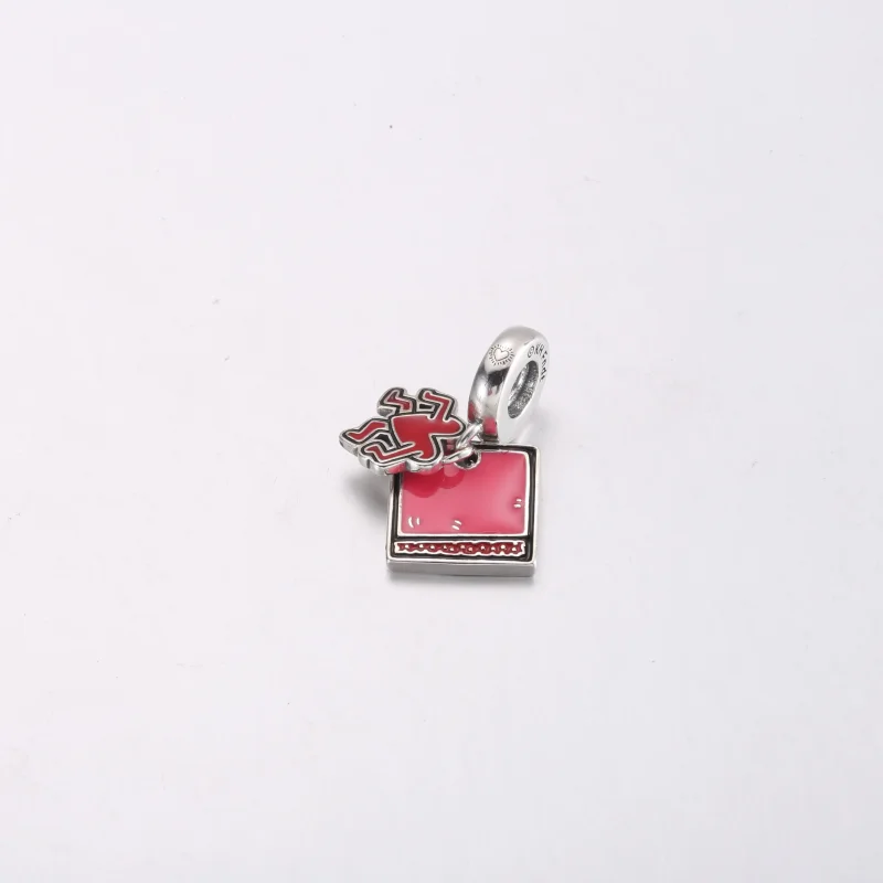 (zdjęcie do) Podwójna zawieszka Keith Haring™ x Pandora Walking Heart - 792216C01 - Wyświetl 3