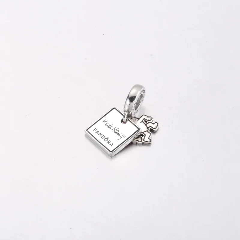 (zdjęcie do) Podwójna zawieszka Keith Haring™ x Pandora Walking Heart - 792216C01 - Wyświetl 4