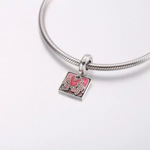 Podwójna zawieszka Keith Haring™ x Pandora Walking Heart - 792216C01