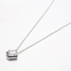 Prostokątny, błyszczący naszyjnik Pandora Halo Collier - 392388C01