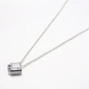 Prostokątny, błyszczący naszyjnik Pandora Halo Collier - 392388C01