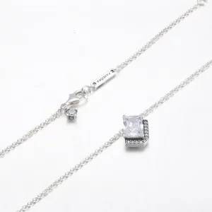 Prostokątny, błyszczący naszyjnik Pandora Halo Collier - 392388C01