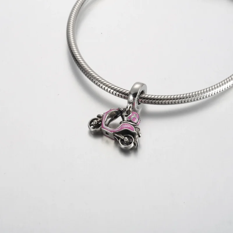 (zdjęcie do) Różowa zawieszka do hulajnogi Pandora - 791057C01 - Wyświetl 5