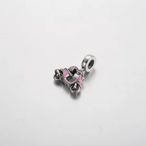 Różowa zawieszka do hulajnogi Pandora - 791057C01
