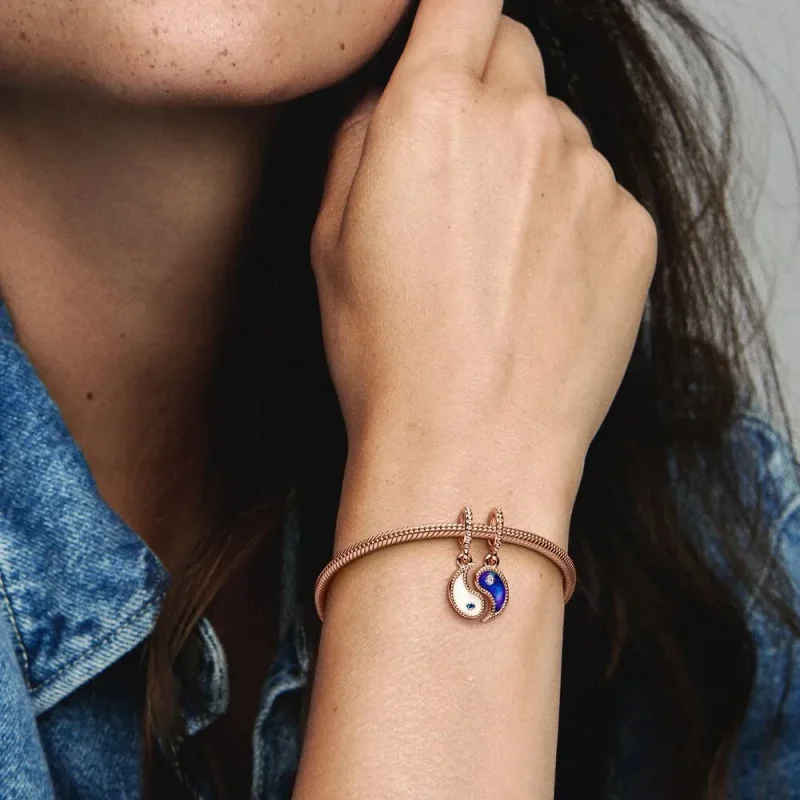 (zdjęcie do) Rozdzielana, błyszcząca zawieszka Pandora Yin i Yang - 780098C01 - Wyświetl 5