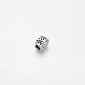 Srebrna zawieszka Pandora Blue w panterkę - 792016CZ_E024
