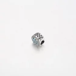 Srebrna zawieszka Pandora Blue w panterkę - 792016CZ_E024
