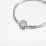 Srebrna zawieszka Pandora Blue w panterkę - 792016CZ_E024