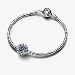 Srebrna zawieszka Pandora Blue w panterkę - 792016CZ_E024