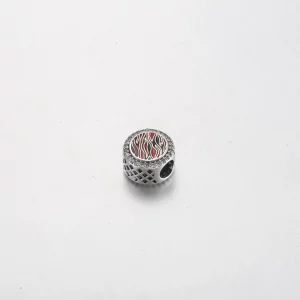 Srebrna zawieszka Pandora w kolorze różowego zebry - 792016CZ_E026