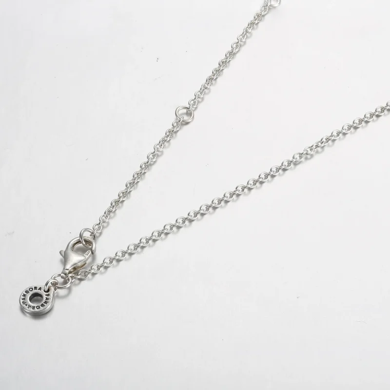 (zdjęcie do) Wisiorek i naszyjnik Pandora Signature Pavé i koralikami - 392308C01 - Wyświetl 4