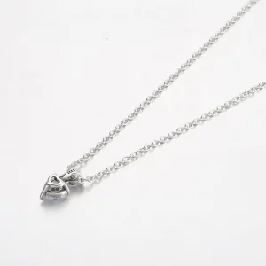 Wisiorek z podwójnym sercem Pandora Błyszczący naszyjnik Collier - 391229C01