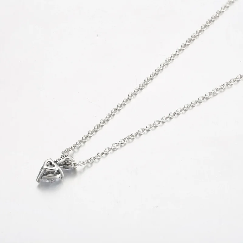 (zdjęcie do) Wisiorek z podwójnym sercem Pandora Błyszczący naszyjnik Collier - 391229C01 - Wyświetl 3