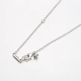Wisiorek z podwójnym sercem Pandora Błyszczący naszyjnik Collier - 391229C01