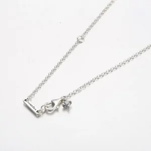 Wisiorek z podwójnym sercem Pandora Błyszczący naszyjnik Collier - 391229C01