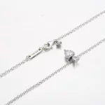 Wisiorek z podwójnym sercem Pandora Błyszczący naszyjnik Collier - 391229C01