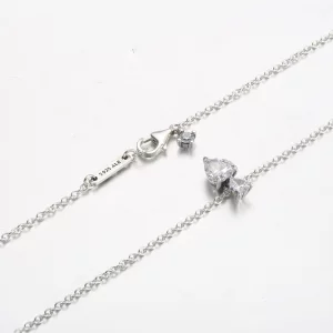 Wisiorek z podwójnym sercem Pandora Błyszczący naszyjnik Collier - 391229C01