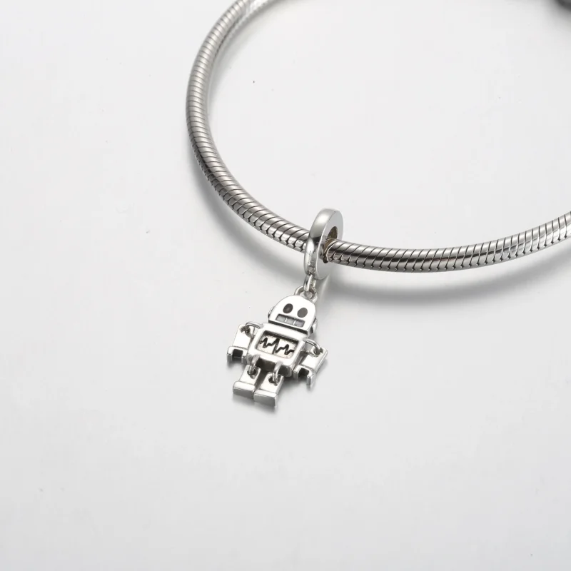 (zdjęcie do) Wisząca zawieszka Pandora Bestie Robot-792250C01 - Wyświetl 4