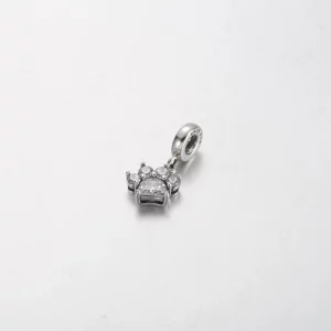 Wisząca zawieszka Pandora Sparkling z nadrukiem łapy zwierzaka - 792247C01