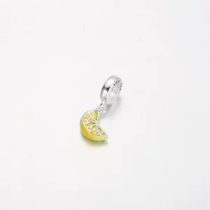 Wisząca zawieszka Pandora z plasterkiem cytryny, musującymi owocami - 791696C01