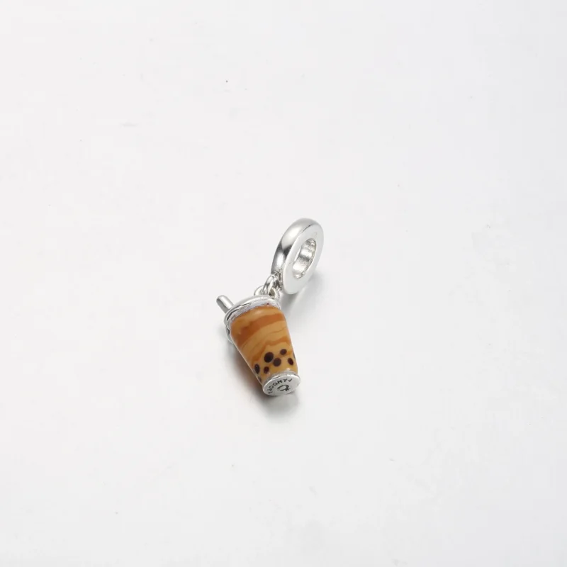 (zdjęcie do) Wisząca zawieszka w kształcie herbaty Bubble Tea ze szkła Murano Pandora - 79168 - Wyświetl 2