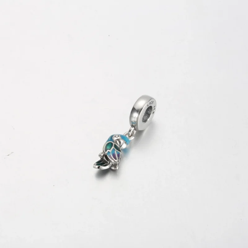 (zdjęcie do) Wisząca zawieszka z papugą Pandora Jungle Paradise - 791679C01 - Wyświetl 2