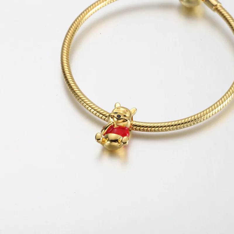 (zdjęcie do) Zawieszka Pandora Disney Kubuś Puchatek - 762212C01 - Wyświetl 5